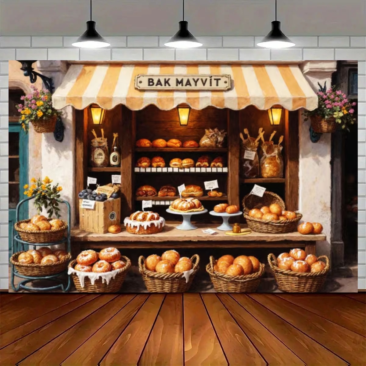 Street Baking Kitchen Backdrop - огляд і ціна Kitchen Baking Background