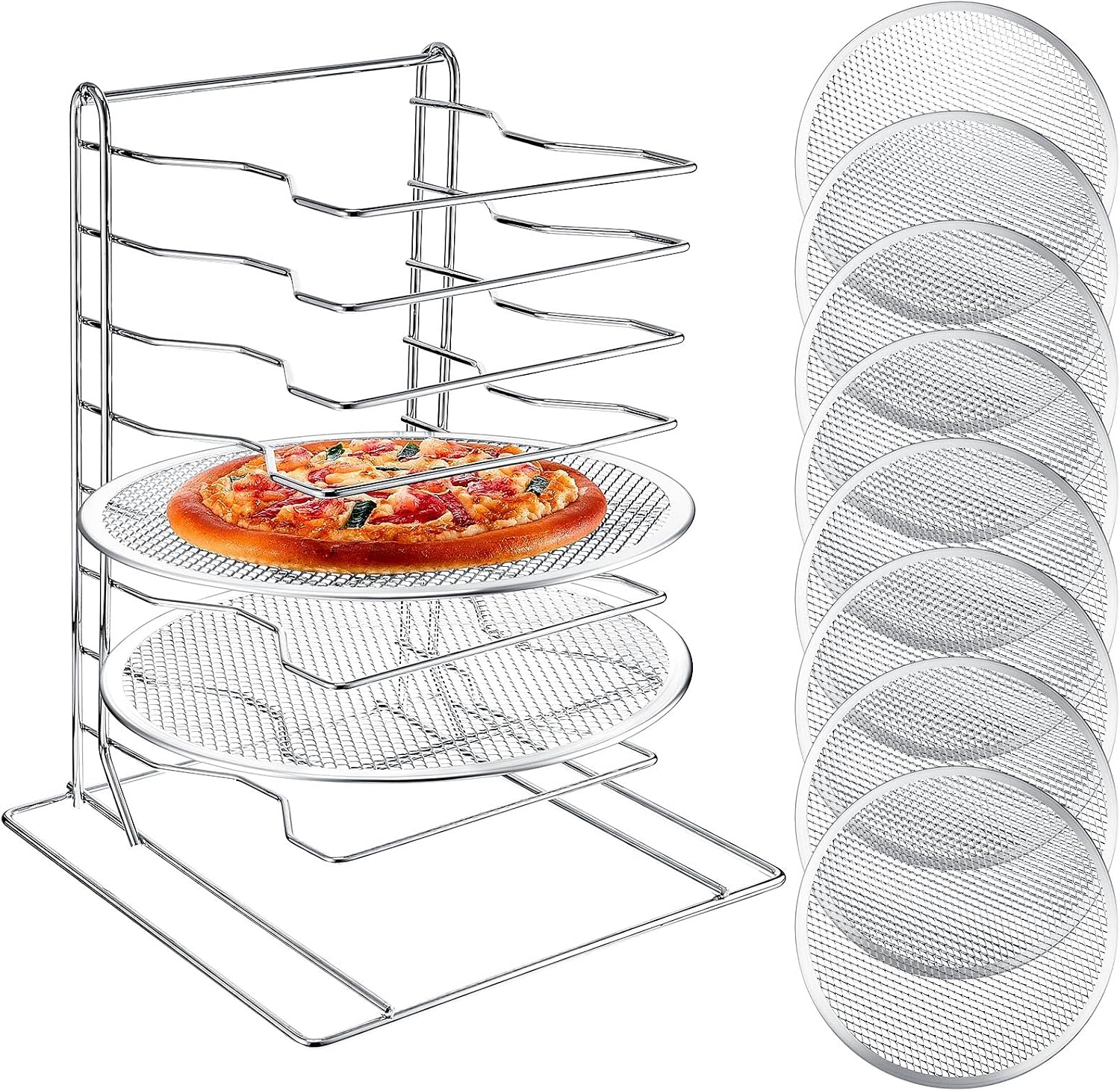Pizza Rack 8 Tiered Stand With - огляд і ціна Kitchen Baking Rack