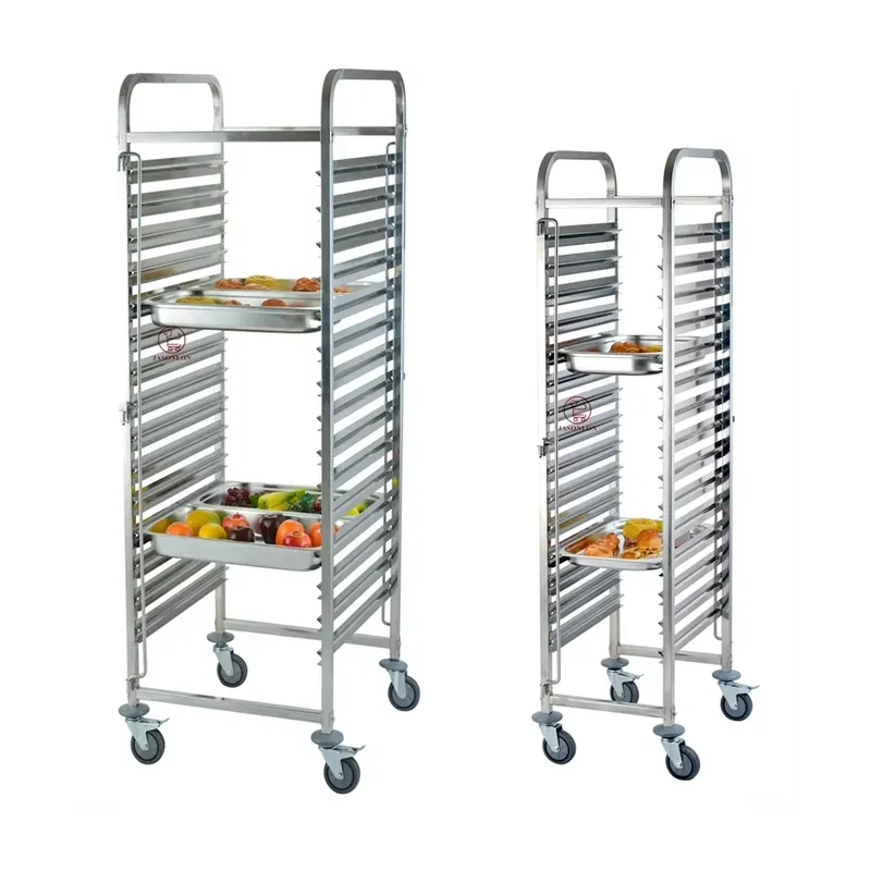 Stainless Steel Heavy-Duty 4-W - огляд і ціна Kitchen Baking Cart